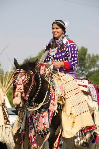 Horsewoman at Crow Fair in Montana