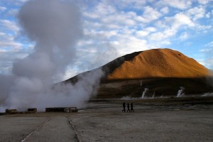 Tatio geyser field on the Atacama Desert, Chile