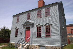 The restored exterior of the Wheelwright House.