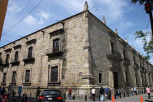 The Governor’s Palace, which sits on the Plaza de la Liberacion in Guadalajara.