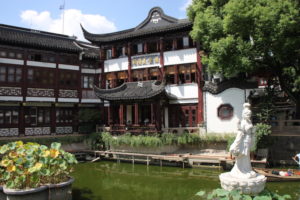 Lotus pond at the center of Shanghai’s Old Town.