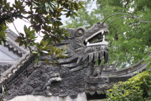 Images of dragons are frequently part of the decor in Shanghai’s Yuyuan Garden.