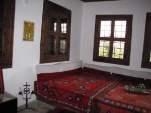 Above and below, interior of the he Konstantsaliev House, seen during my 2009 visit to Arbanasi, Bulgaria.