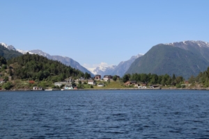 Except for the last one, photos above and below were taken over a period of three days while sailing amid the fjords of Norway. The last photo is a scene on the Sognefjord visible from quayside in the small town of Balestrand.