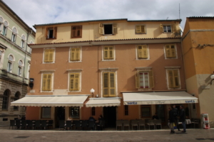 Business establishments in the heart of Zadar.