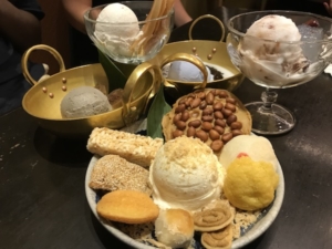 My group’s selection of shared sweets served at Torry’s Ice Cream Boutique in Phuket Old Town.